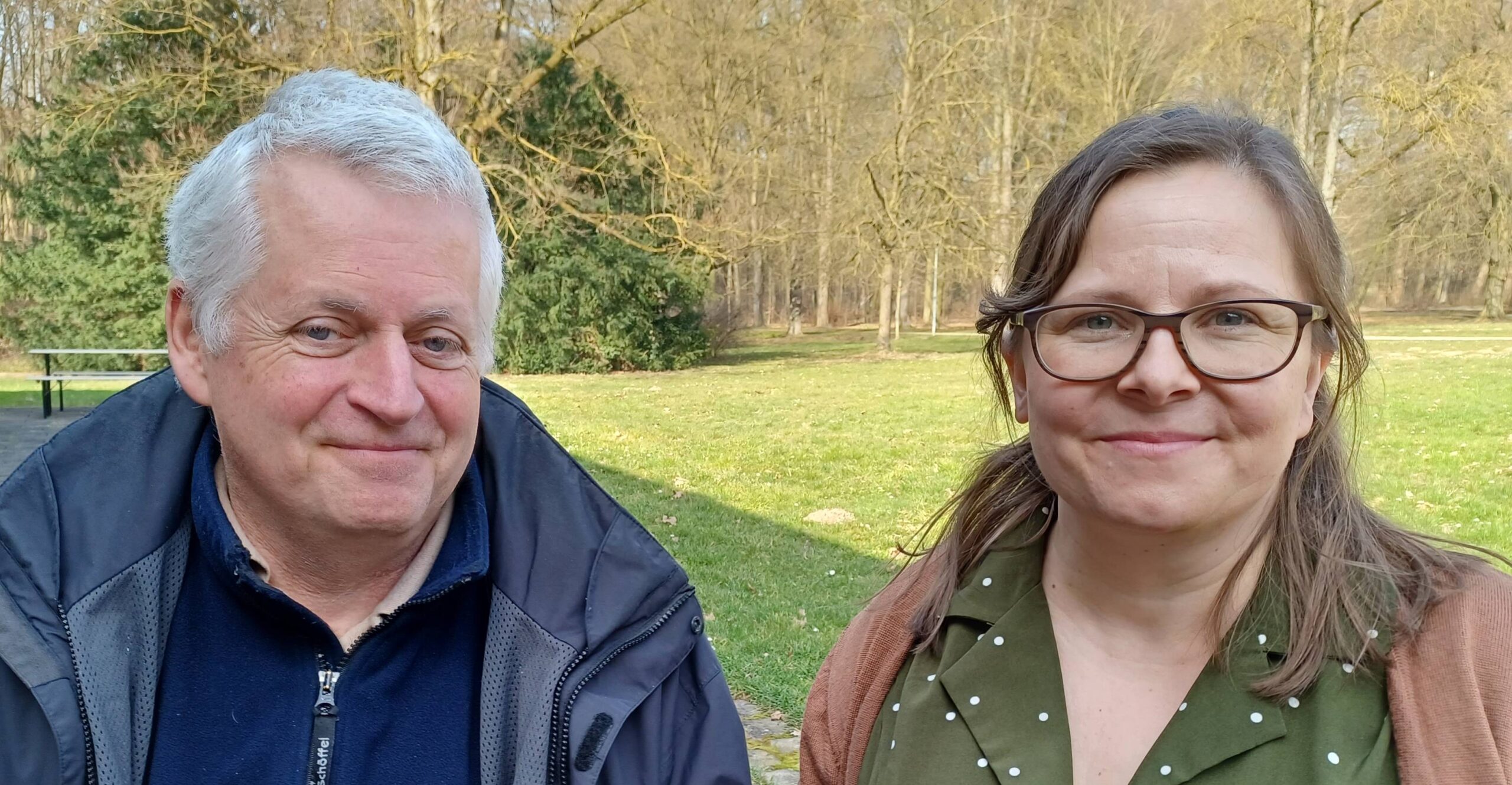 Christian Weinberger und Ines Eichmüller, der neue Vorstand, gewählt auf der Mitgliederversammlung im März 2026